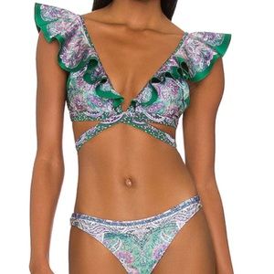Zimmerman Wrap Ruffle Bikini set